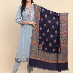 La Vastraa Women Ethnic Motifs Woven Design Shawl-picture-29