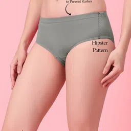 SHYAM SONS FLAIR Women Pack Of 3 Mid-Rise Hipster Briefs image 3