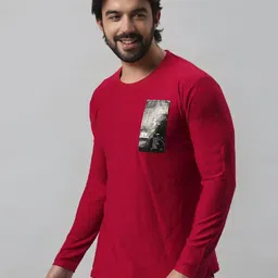 BE POSITIVE Graphic Printed Round Neck Cotton T-shirt-picture-24