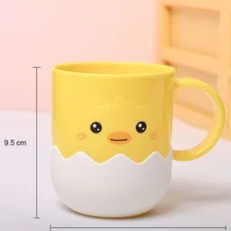 MARKET99 Yellow & White Printed Plastic Glossy Cups Set of Cups and Mugs image 3