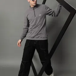GET GOLF Men Mock Collar Sweatshirt-image-82
