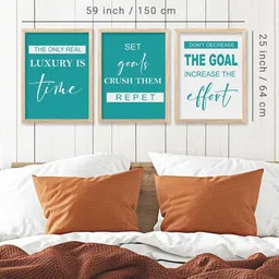 walllane Motivational Wall Art With Frame Home Decor Wall Painting For Living Room Office Bedroom image 5