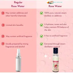 Elecsera Pure & Natural Rose Water Toner For Puffiness - 100 ml image 2