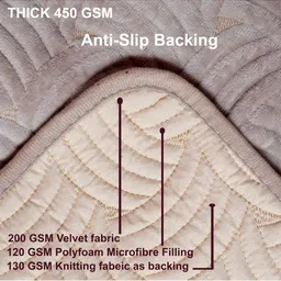 HOMETHREADS Multicoloured & Grey Printed 2 Piece Sofa Cover image 3