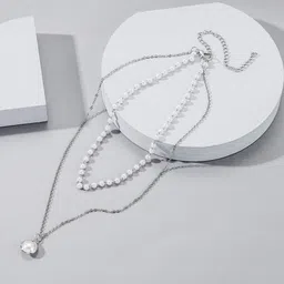 DressBerry Silver-Plated Layered Necklace-image-74