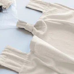 HOMEMONDE White Set of 2 Sheer Door Curtain image 4