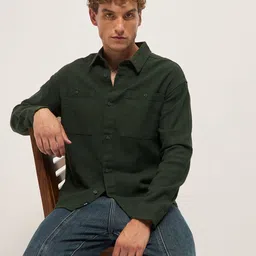 THE BEAR HOUSE Pure Cotton Relaxed Fit Overshirt-picture-28