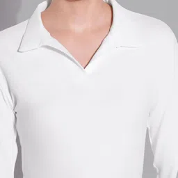 Maheshvi Solid Shirt Collar Long Sleeves Regular Top image 3