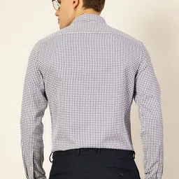 Thomas Scott Men Smart Spread Collar Gingham Checked Cotton Formal Shirt image 3