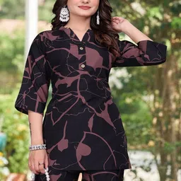 HONEY CREATION Printed Tunic With Trousers Co-Ords image 2