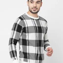 Loopers Men Checked Sweatshirt image 5