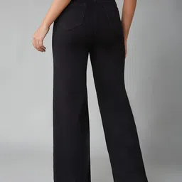 DOLCE CRUDO Women Bootcut Heavy Fade Stretchable Jeans image 2