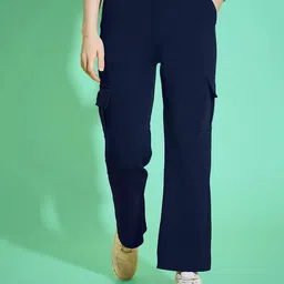 Dream Beauty Fashion Women Loose Fit High-Rise Cargos Trouser-image-59