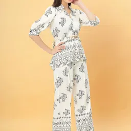 Elara Luxe Printed Top With Palazzo Co-Ords image 5