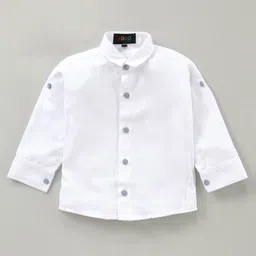 Robo Fry Full Sleeves Party Suit with Bow and Cap Solid Color - Grey image 2