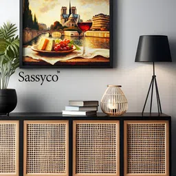 Sassyco Beige & Red 1 Piece Canvas Other Wall Paintings-picture-23