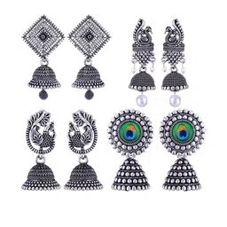 DIVASTRI Women Silver Earrings-image-40