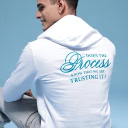 HERE&NOW Pure Cotton Typography Printed Hooded Sweatshirt-picture-16