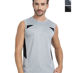 FTX Men Pack of 3 Dri-FIT Colourblocked Round Neck T-shirts-picture-14