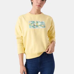 Pepe Jeans Women Graphic Printed Cotton Pullover Sweatshirt-picture-33