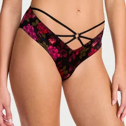 Victoria's Secret Floral Printed Low-Rise Strappy Stretchable Cheeky Basic Briefs-image-37