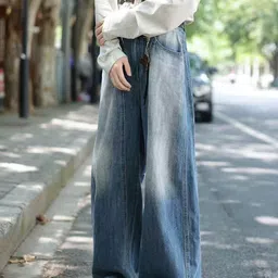 StyleCast Men Baggy Mid-Rise Light Fade Jeans image 3