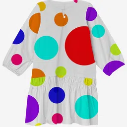 Anaario Polka Dot Print Organic Cotton A-Line Dress-picture-24