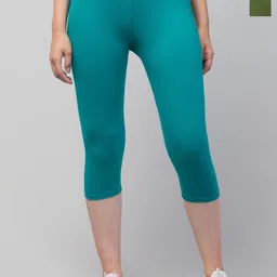 CKARFE Pack of 2 Women Cotton Skinny Fit Capris-picture-35