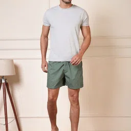 Rue Collection Men Cotton Mid-Rise Relaxed Fit Shorts image 2