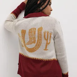 Roadster Women Colourblocked Cardigan-image-48