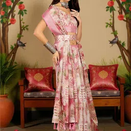 PAMPER YOURSELF Fusion Saree image 4