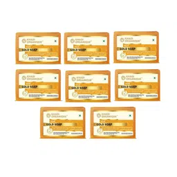 Khadi Organique Set Of 8 Gold Soaps - 125 g Each image 1