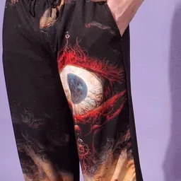 YELLOW TREE Men Printed Mid-Rise Relaxed-Fit Breathable Joggers image 3