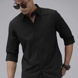 WHY SO FAB Men Semi Sheer Casual Shirt-picture-28