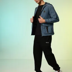 HRX by Hrithik Roshan Utility Pockets Hooded Tailored Jacket image 3