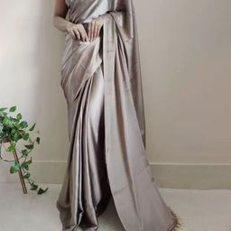Moda Rapido Solid Satin Saree-picture-6