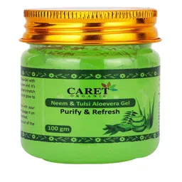 CARET ORGANIC Set Of 2 Aloevera Gel -100g & Vitamin C Glow Scrub-100g image 3