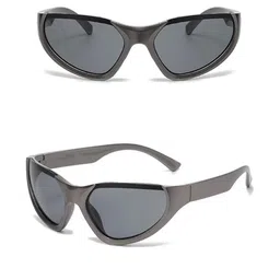 Arzonai Unisex Silver Sunglasses-image-63