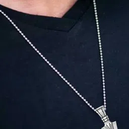 shobhram Unisex Silver Pendant image 2