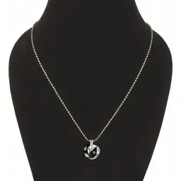 Utkarsh Silver-Plated Geometric Pendants with Chains image 3