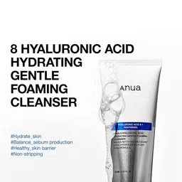 Anua Hyaluronic Acid 8 Panthenol Hydrating Gentle Foaming Cleanser - 150 ml image 2