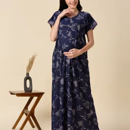 NIGHTSPREE Printed Maxi Nightdress-picture-23