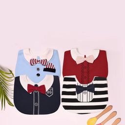 the little lookers The Little LookersInfant Pack Of 2Bow Tie Printed Bib-picture-28