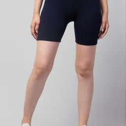 UllasPemium Pack of 2 Women Skinny Fit Stretch Lycra Cotton Cycling Shorts-picture-27