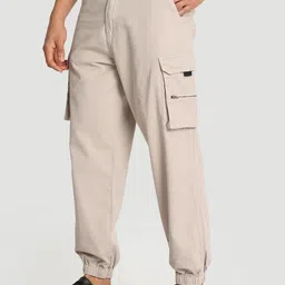 The Roadster Lifestyle Co Men Pure Cotton Relaxed Fit Trousers-picture-27