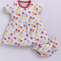 BABY GO Print Puff Sleeve A-Line Dress-picture-26