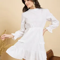 ZUMMER Ruffled Fit & Flare Mini Dress-picture-32