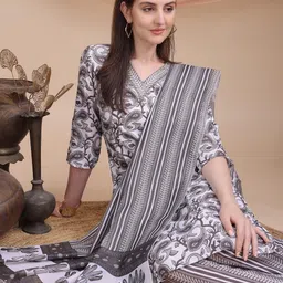 VS MALL Women Multi Art Silk Kurta Sets image 4