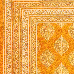 MILAAV Yellow Floral 144 TC Single Bedsheet with 1 Pillow Covers image 3