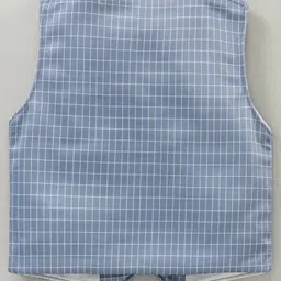 Robo Fry Full Sleeves Party Suit with Bow and Cap Solid Color - Grey image 5